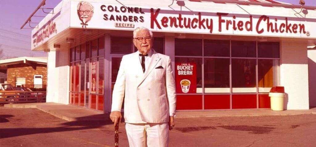 Inspirational Colonel Harland Sanders, founder of Kentucky Fried Chicken (KFC) Restaurant Chain