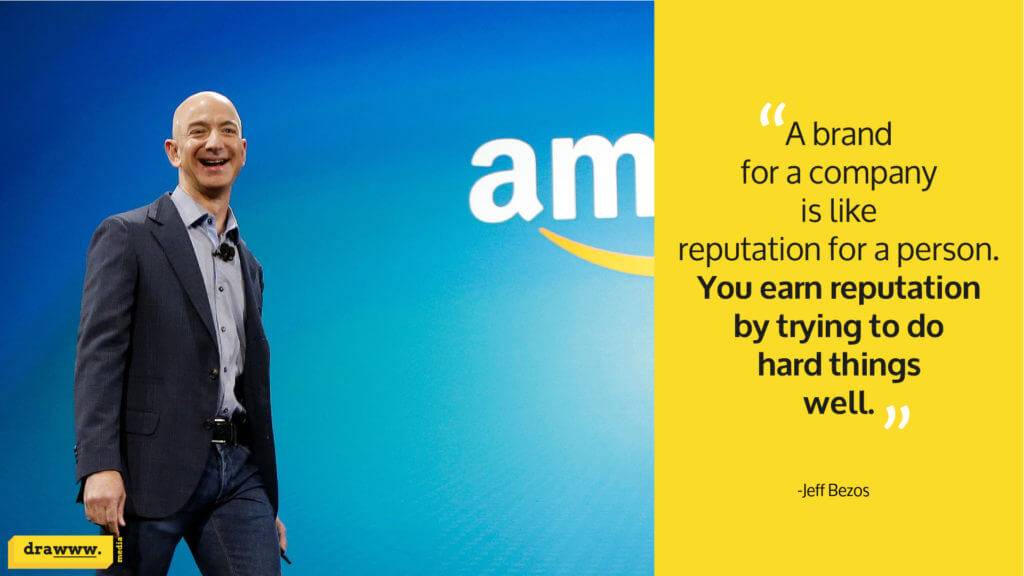 Quote on branding by Amazon founder Jeff Bezos