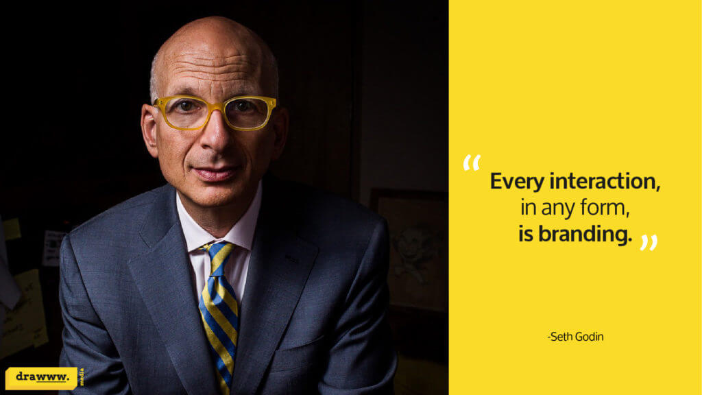 Marketing expert Seth Godin quote on branding